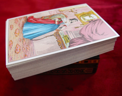 Vintage Grand Jeu de Mademoiselle Lenormand – Grimaud France 1972 – Astro-Mythologique Deck – 54 Cards + Guide – Rare Edition