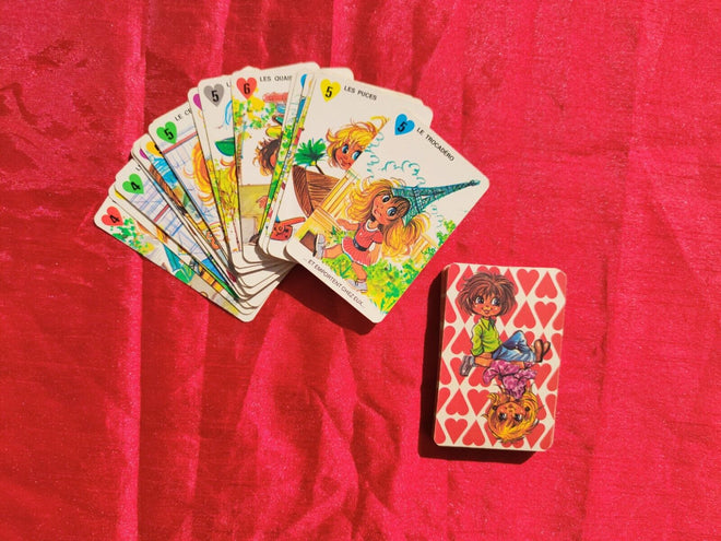"Les enfants de Paris" Jeu vintage des 7 familles des années 1970