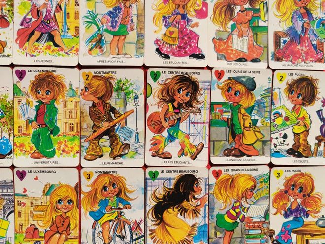 "Les enfants de Paris" Jeu vintage des 7 familles des années 1970