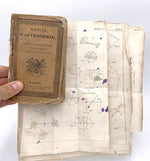 Manuel d'astronomie français ancien avec planches dépliantes (vers 1827)