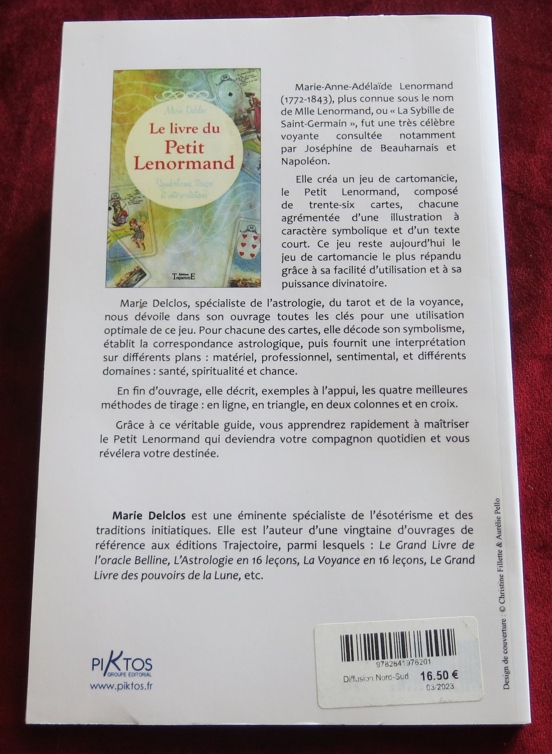Le livre du Petit Lenormand - Symbolisme, interprétations - Marie Delclos
