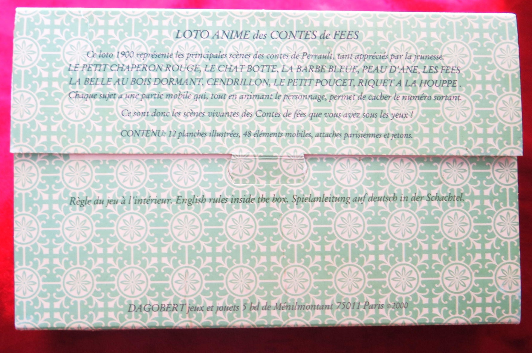 Ancien jeu vintage - Contes de fées - CHARLES PERRAULT - Années 80