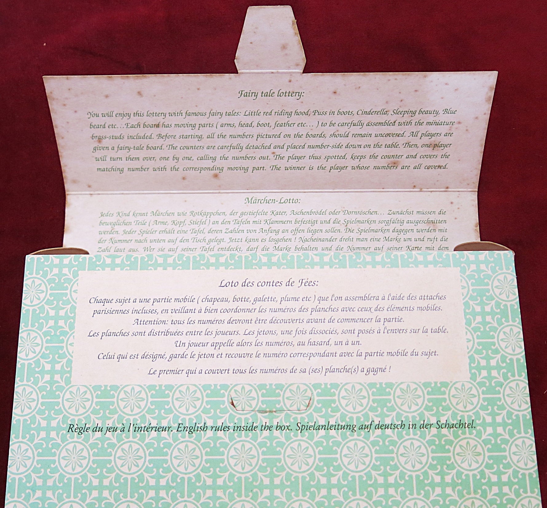 Old vintage game - Fairy tales - CHARLES PERRAULT - 80s