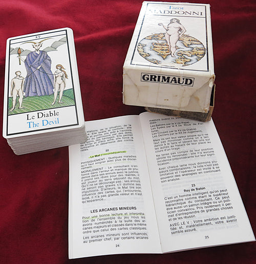 Tarot Maddonni – Silvia Maddonni – Grimaud 1981 – Rare Mysterious French Deck