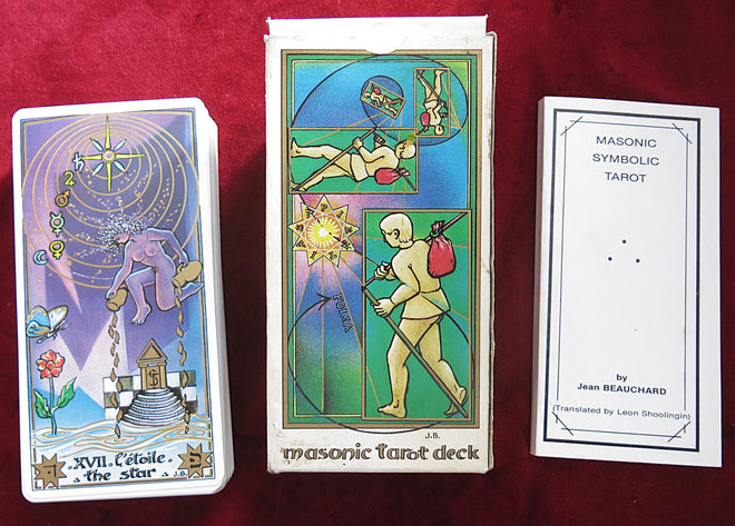 Tarot maçonnique original 1987 ! - Jean Beauchard – France Cartes 1987 – Rare jeu de tarot franc-maçonnerie