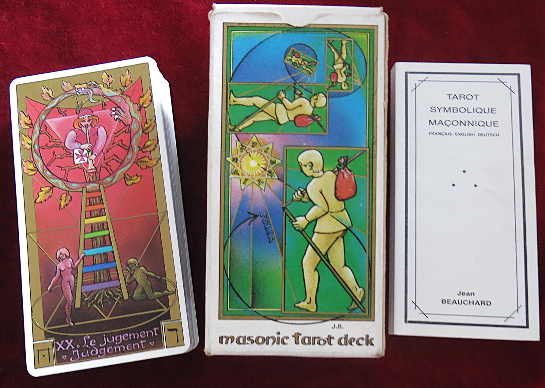 Original Masonic Tarot 1987! - Jean Beauchard – 1987 – Rare Freemasonry Deck