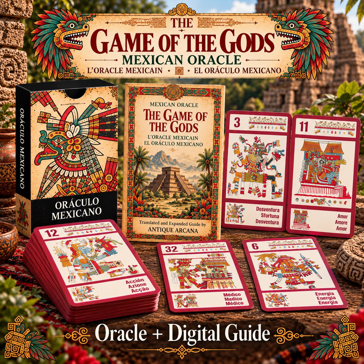The Game of the Gods – Mexican Oracle (2002) – Rare Vintage Deck + Digital Guide