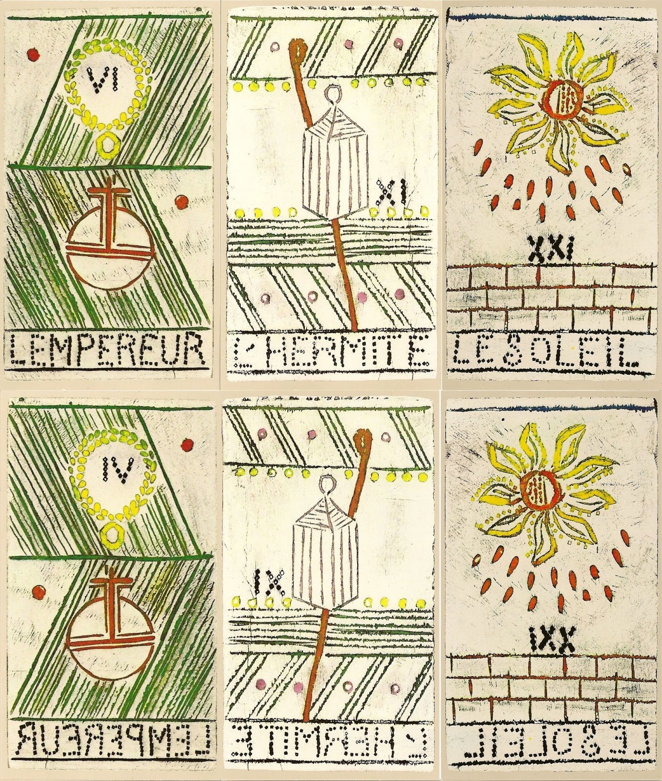 Extremely Rare Tarot de Louttre B – 1981 Exhibition Deck - Very Hard to Find Tarot