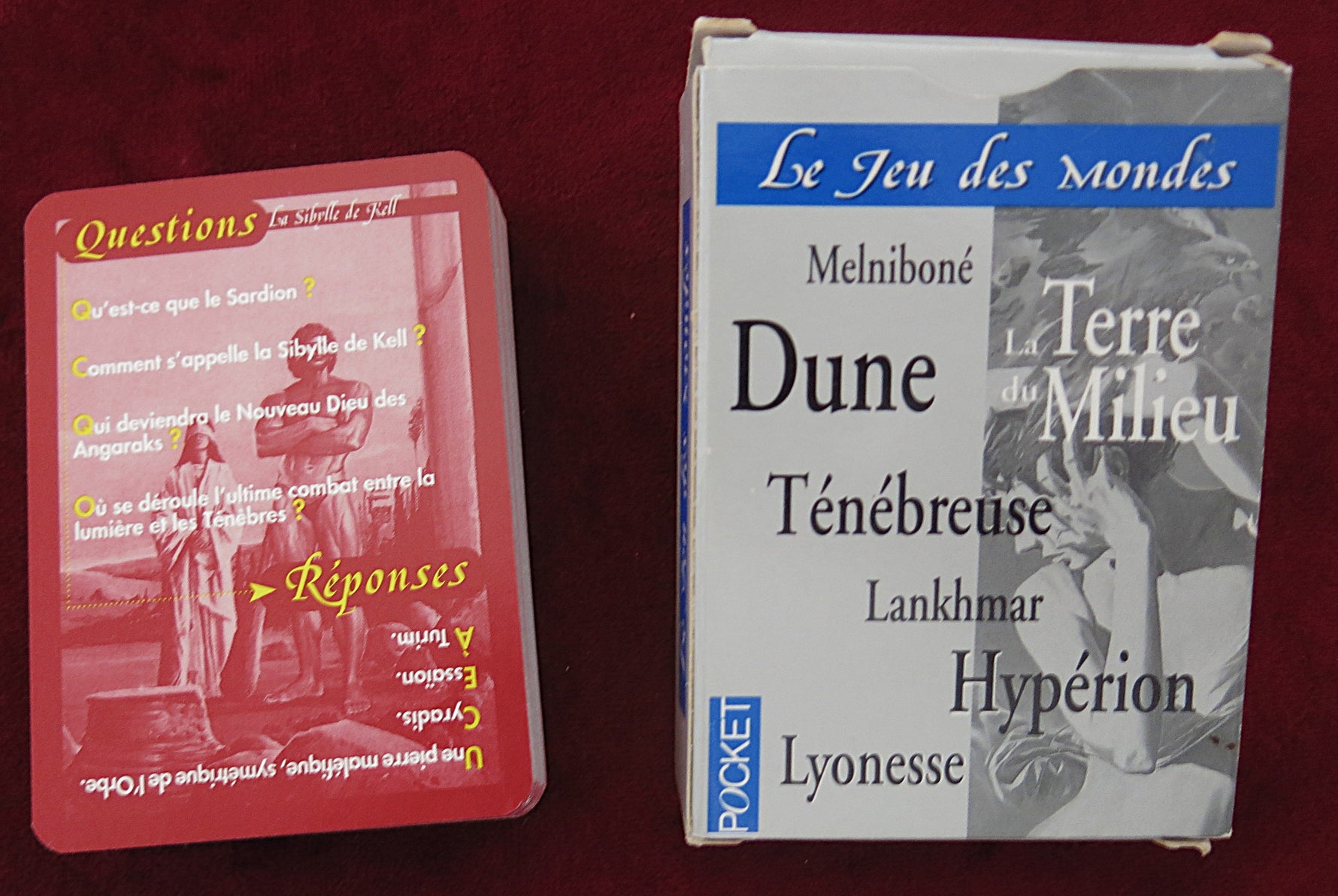 Jeu-questionnaire Rétro Science-fiction et Fantastique Années 1990 – Le Jeu des Mondes – Dune, Tolkien, Asimov