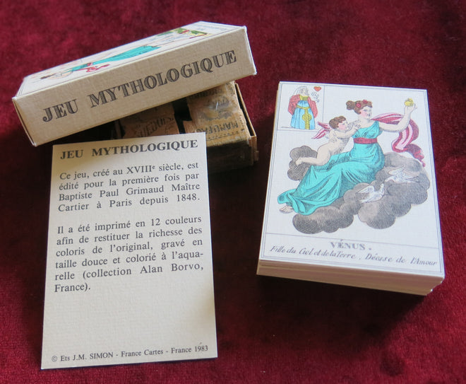 Greek Mythology oracle 1983 - Jeu Mythologique France cartes - Jeu de collection ULTRA RARE - Oracle of Cupidon