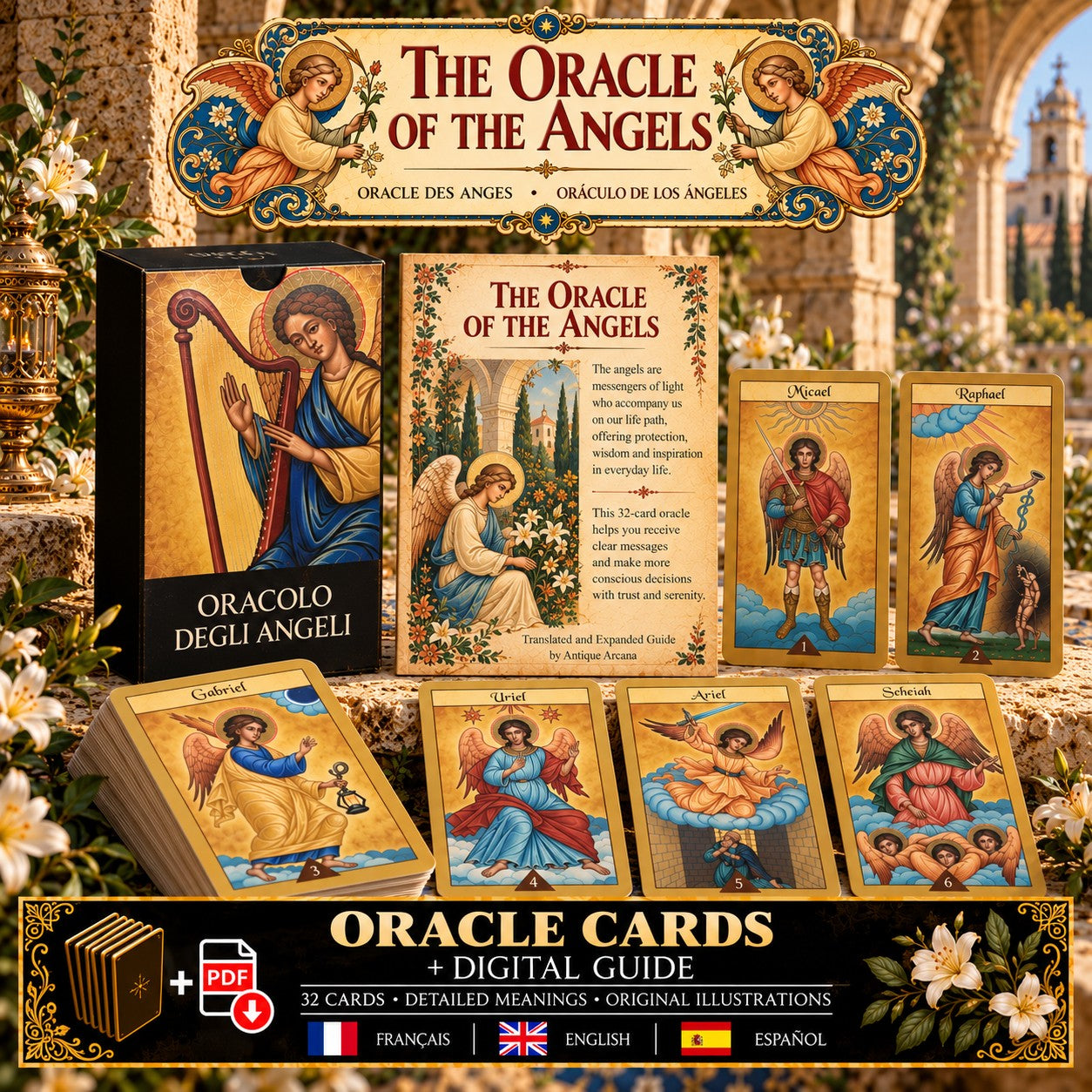 Oracle des Anges de Lo Scarabeo (2003) – Jeu vintage rare + guide numérique