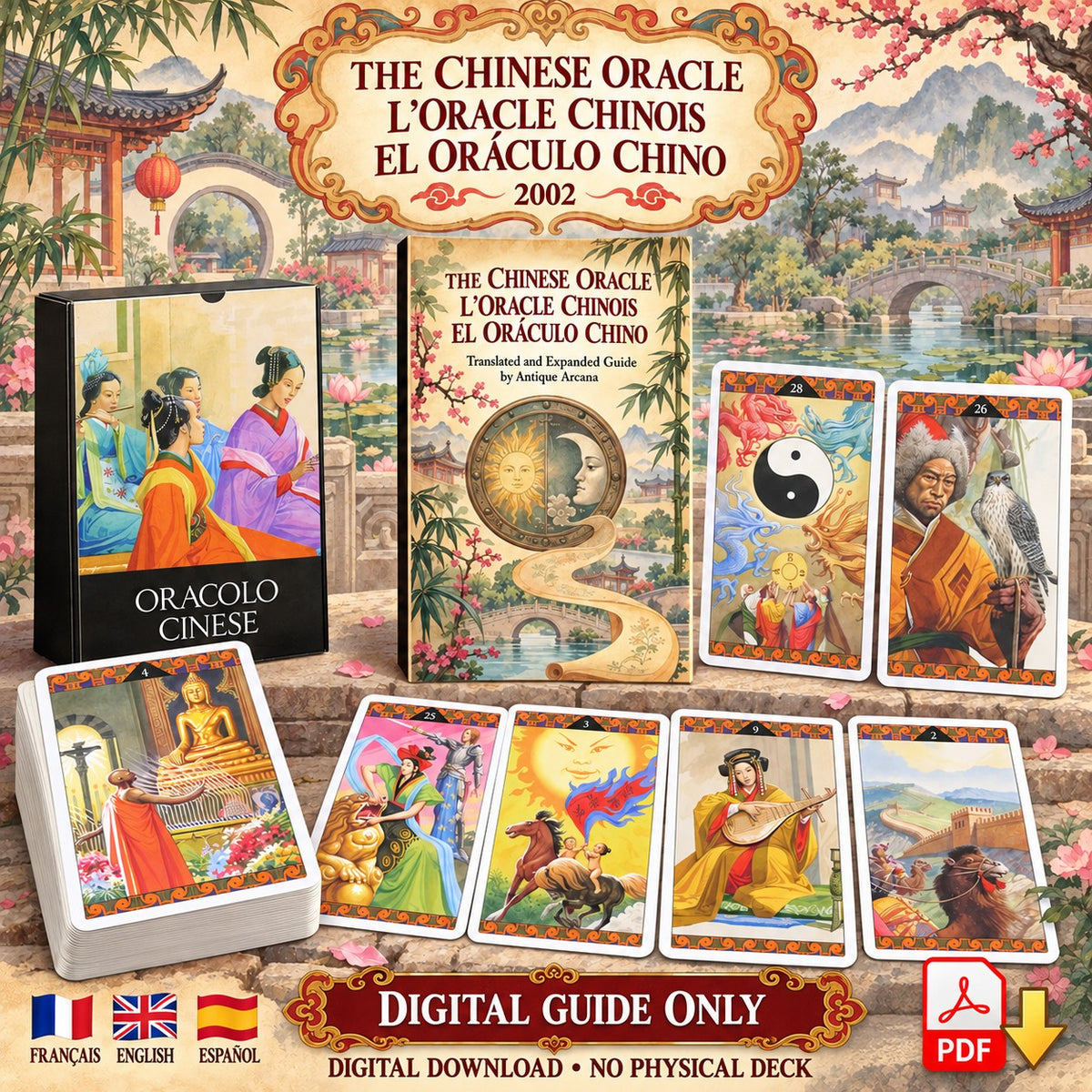 Guide numérique de l'Oracle Chinois uniquement, sans cartes physiques