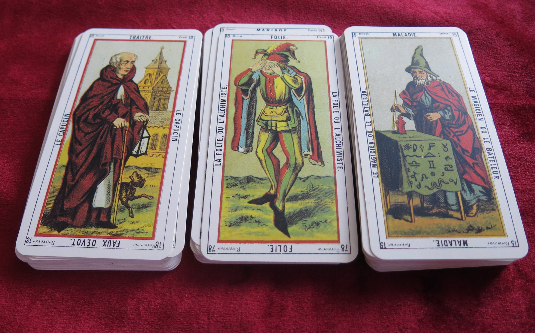 Grand Jeu de l'Oracle des Dames 1985 - Tarot égyptien vintage