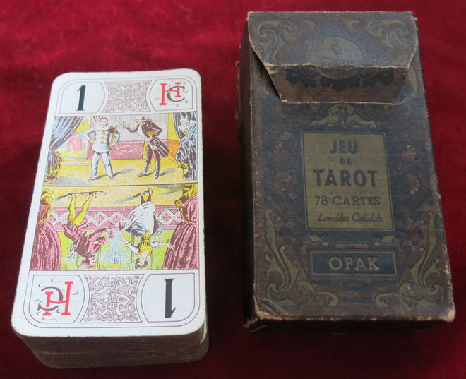 Jeu de Tarot vintage des années 60 - Opak Heron - Jeu de cartes de Tarot ancien