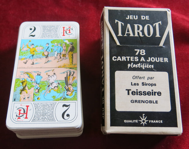 Advertising 80s French Tarot Game TEISSEIRE