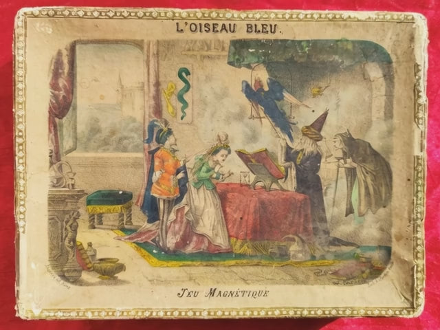 Victorian Mechanical Divination Game – L’Oiseau Bleu by Saussine (c. 1870–1890)