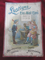 (1890s) Antique German Comic Multiplication Game – Lustiges Ein-Mal-Eins