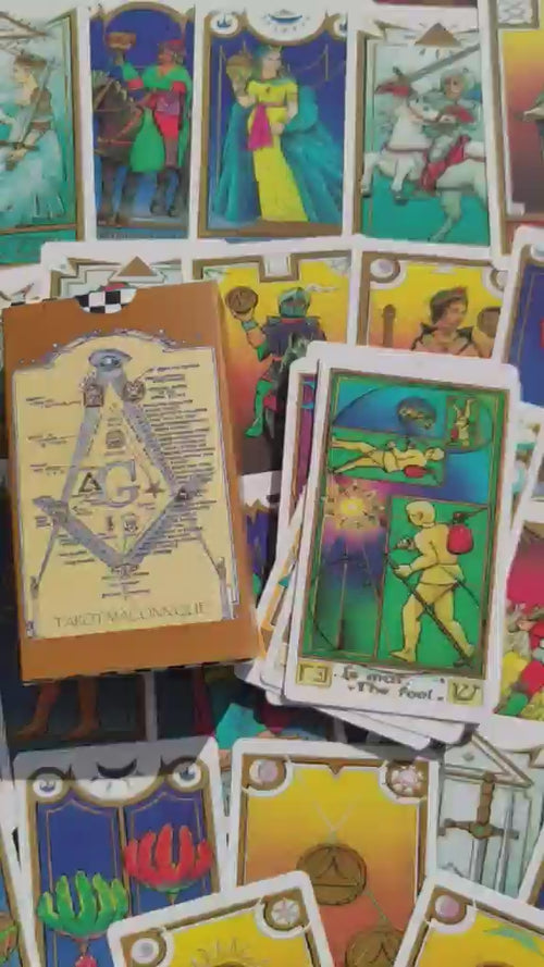 Le jeu de tarot maçonnique - Années 80 - Best Seller - Cartes d'enseignement franc-maçon