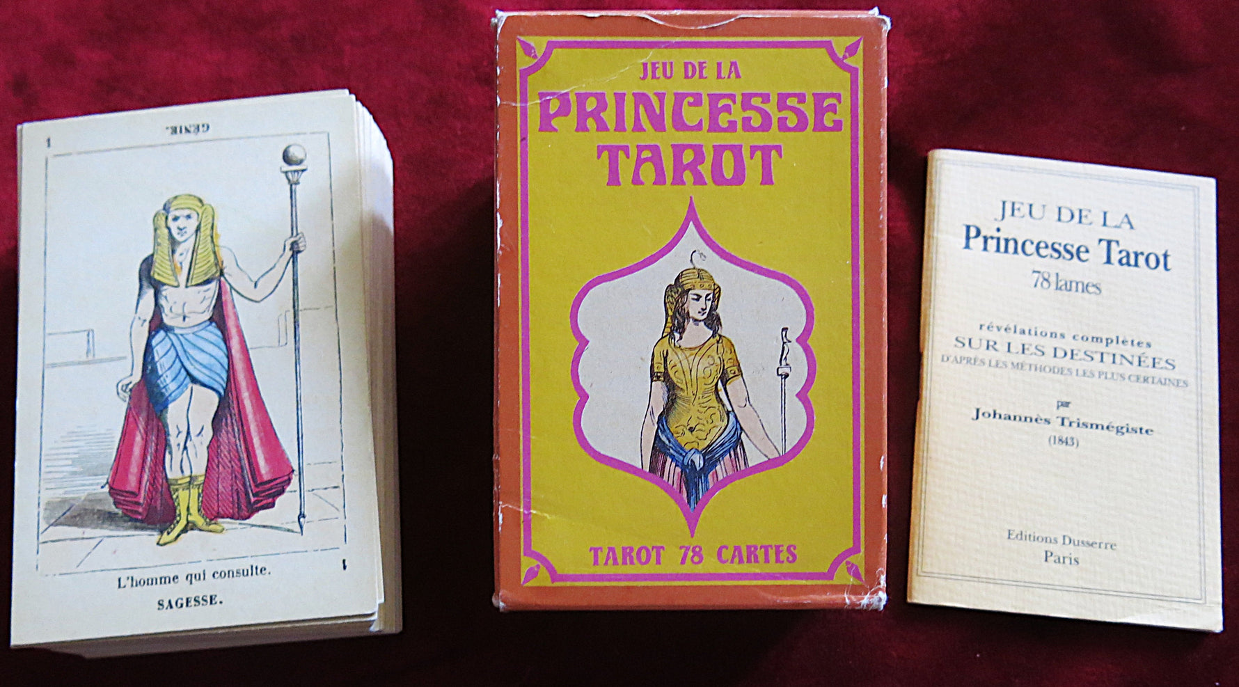 Tarot de la Princesse – Système Etteilla – Reproduction historique – Années 1980