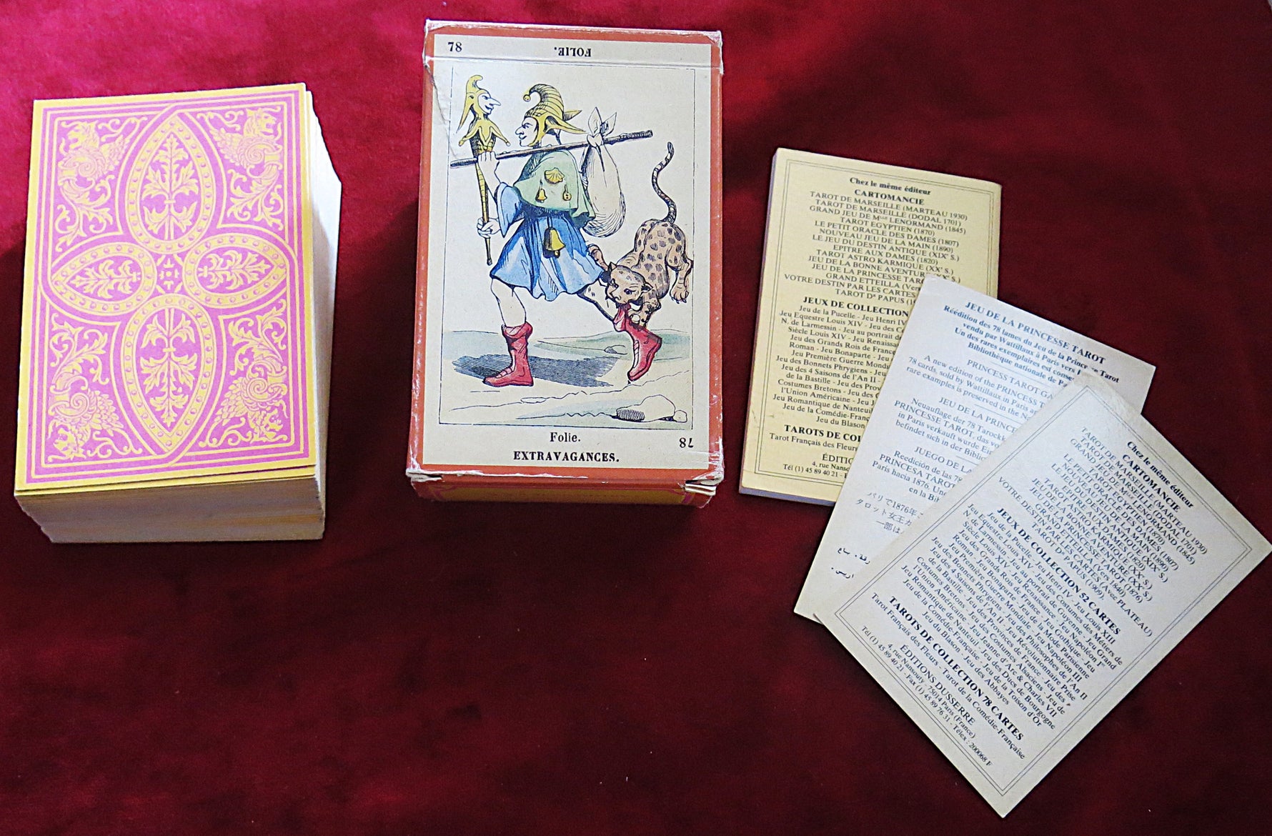 Tarot de la Princesse – Système Etteilla – Reproduction historique – Années 1980