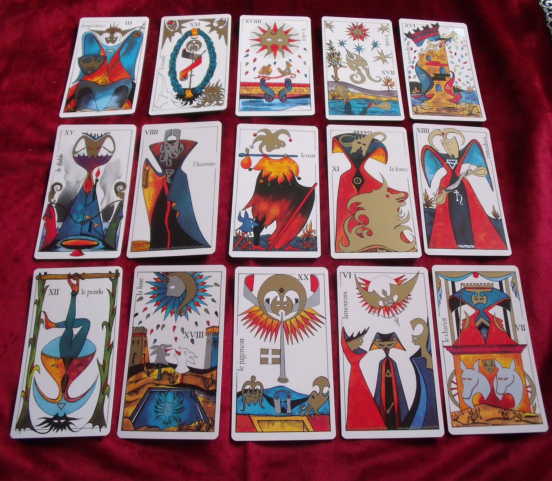 Le Tarot de la Réa – Alain Bocher, 1982 – Very Rare French Art Tarot