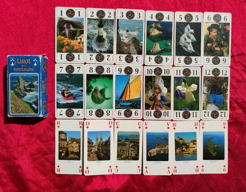 "Bretagne" Region in France: Set of 5 Vintage decks