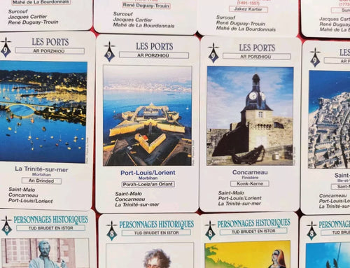 "Bretagne" Region in France: Set of 5 Vintage decks