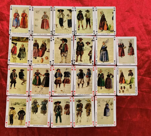 "Bretagne" Region in France: Set of 5 Vintage decks
