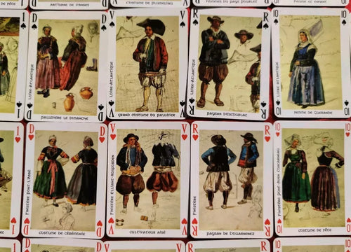 "Bretagne" Region in France: Set of 5 Vintage decks