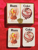 Rum & Coke Double Deck – Waddington’s Pop-Art Playing Cards in Velvet Box (England, 1970)