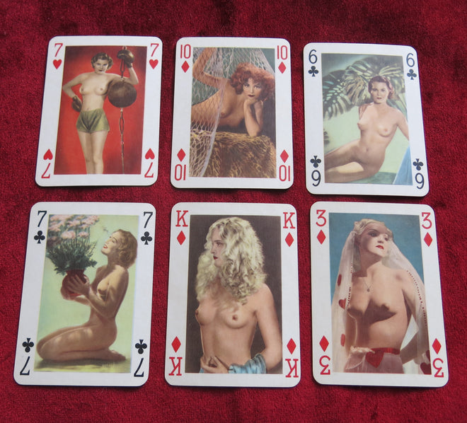 Austrian girls vintage deck of cards - Austrian girls playing cards - 1962 Très Rare jeu cartes - Autriche Pin Up Filles jeu de cartes