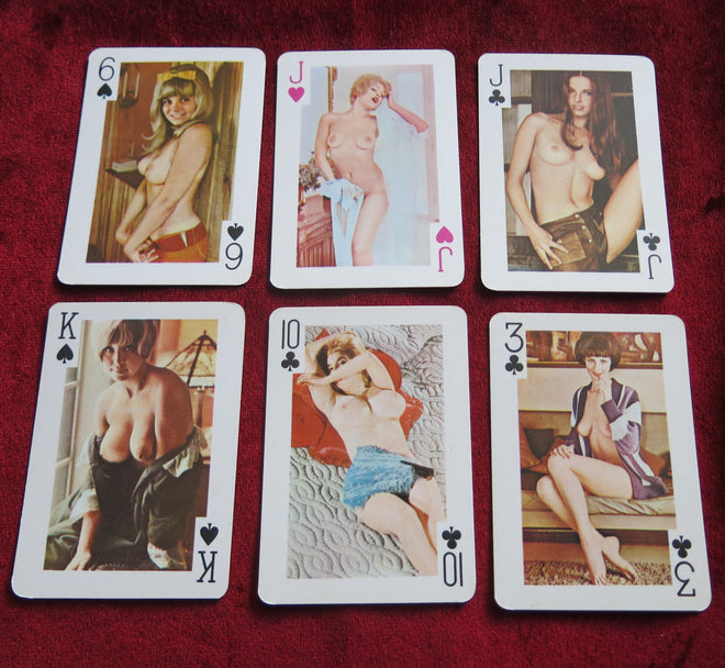 Vintage 1001 Collectible Nude girls Playing Cards, Beautiful Girls 1960's, Rare Playing Cards, Sexy Collectible Cards