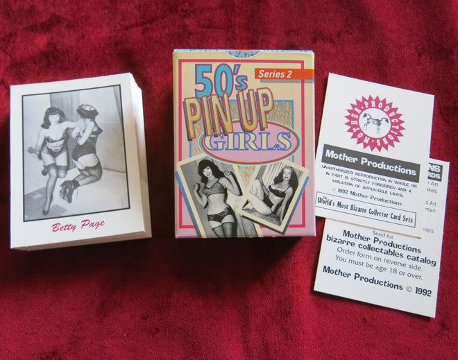 Cartes à collectionner pour adultes PIN UP GIRLS des années 50 1992
