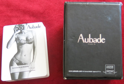 Cartes de jeu promotionnelles AUBADE Lingerie