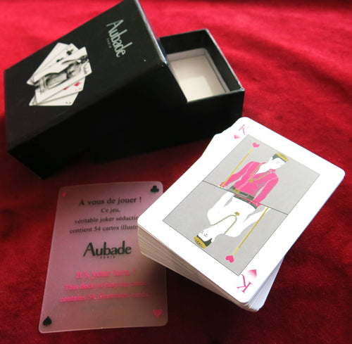 Cartes de jeu promotionnelles AUBADE Lingerie