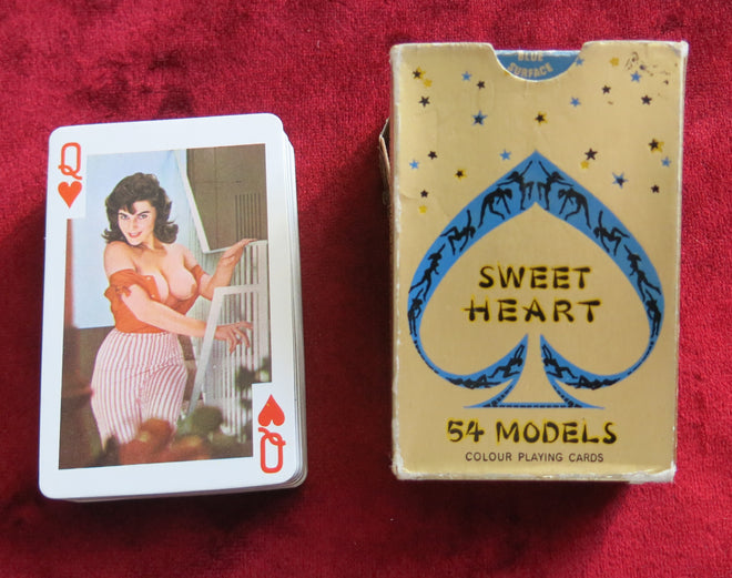 Nude girls vintage deck of cards - Sweet Heart 54 Models Playing cards - Beautiful girls cards from the 60s