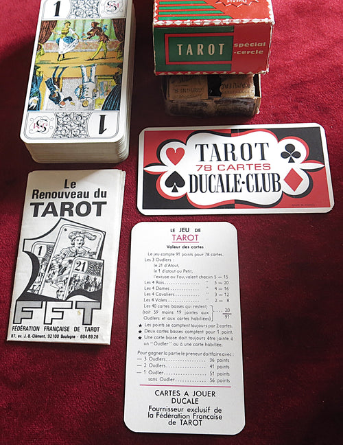 Ducale Spécial-Cercle Tarot – Jeu de cartes classique français des années 1960/70 – Édition collector