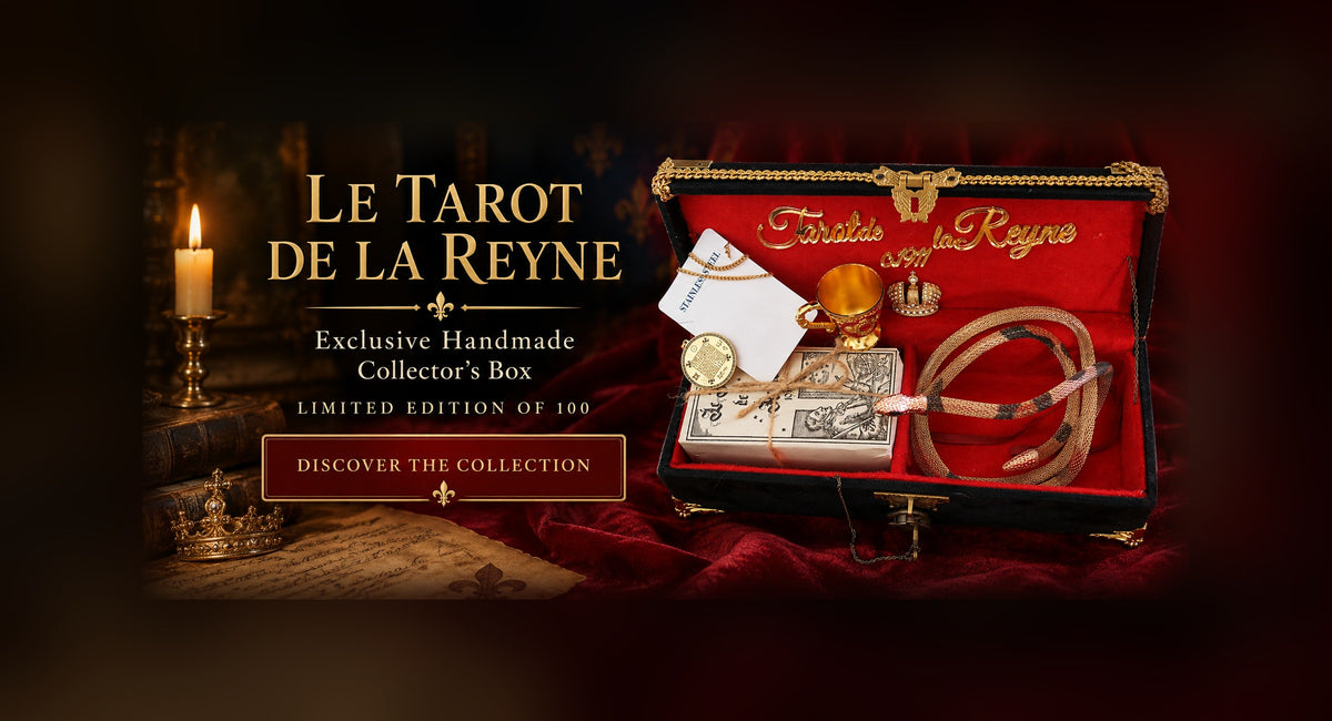 Le Tarot de la Reyne coffret, bannière avec marges élargies