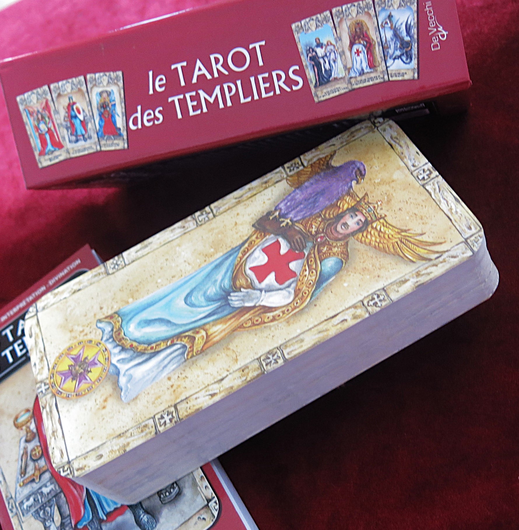 Knights Templar Tarot – French Edition – De Vecchi  - Templar cards