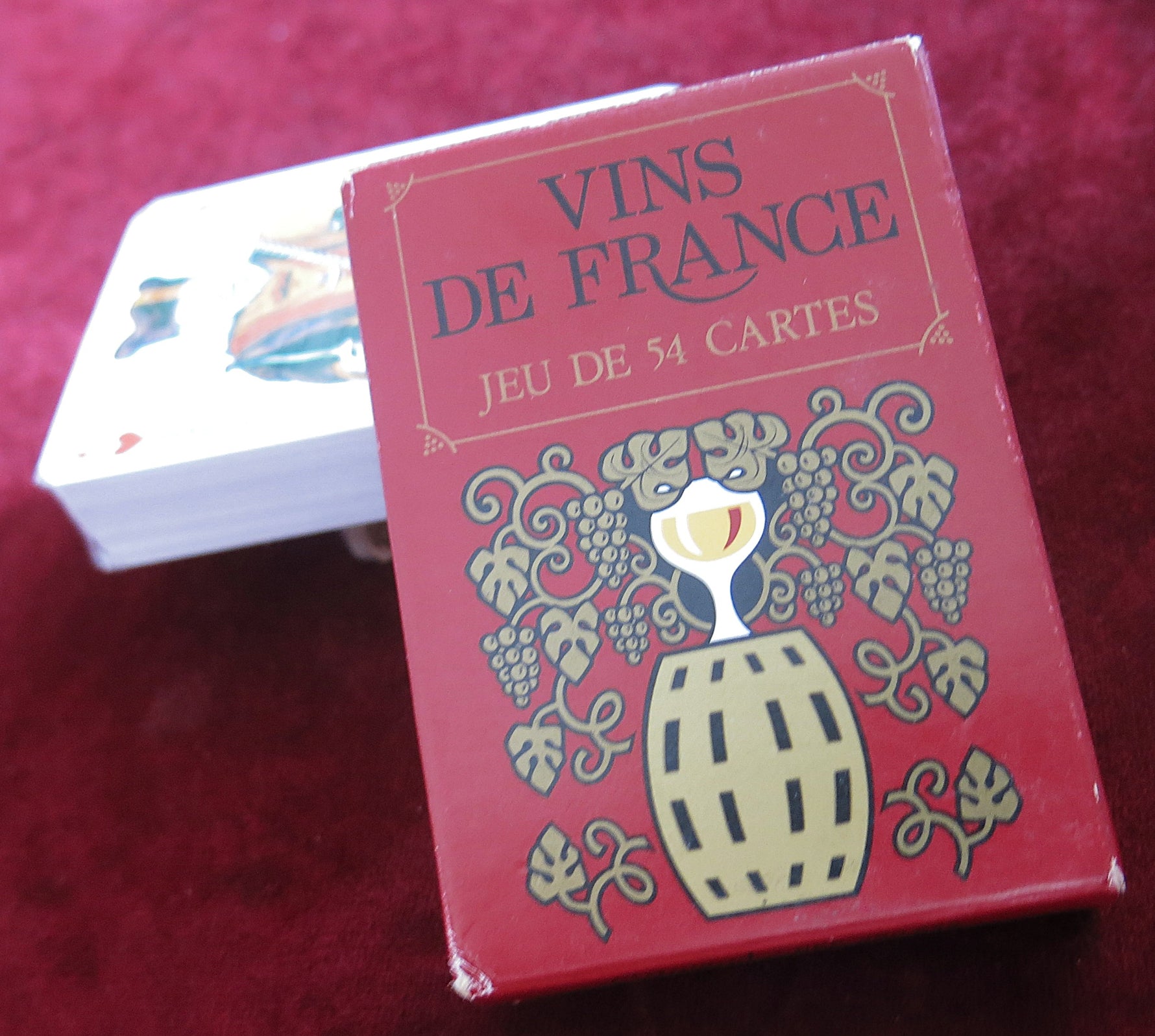 Cartes à jouer standard à collectionner sur les vins français - Jeu de cartes sur les vins français