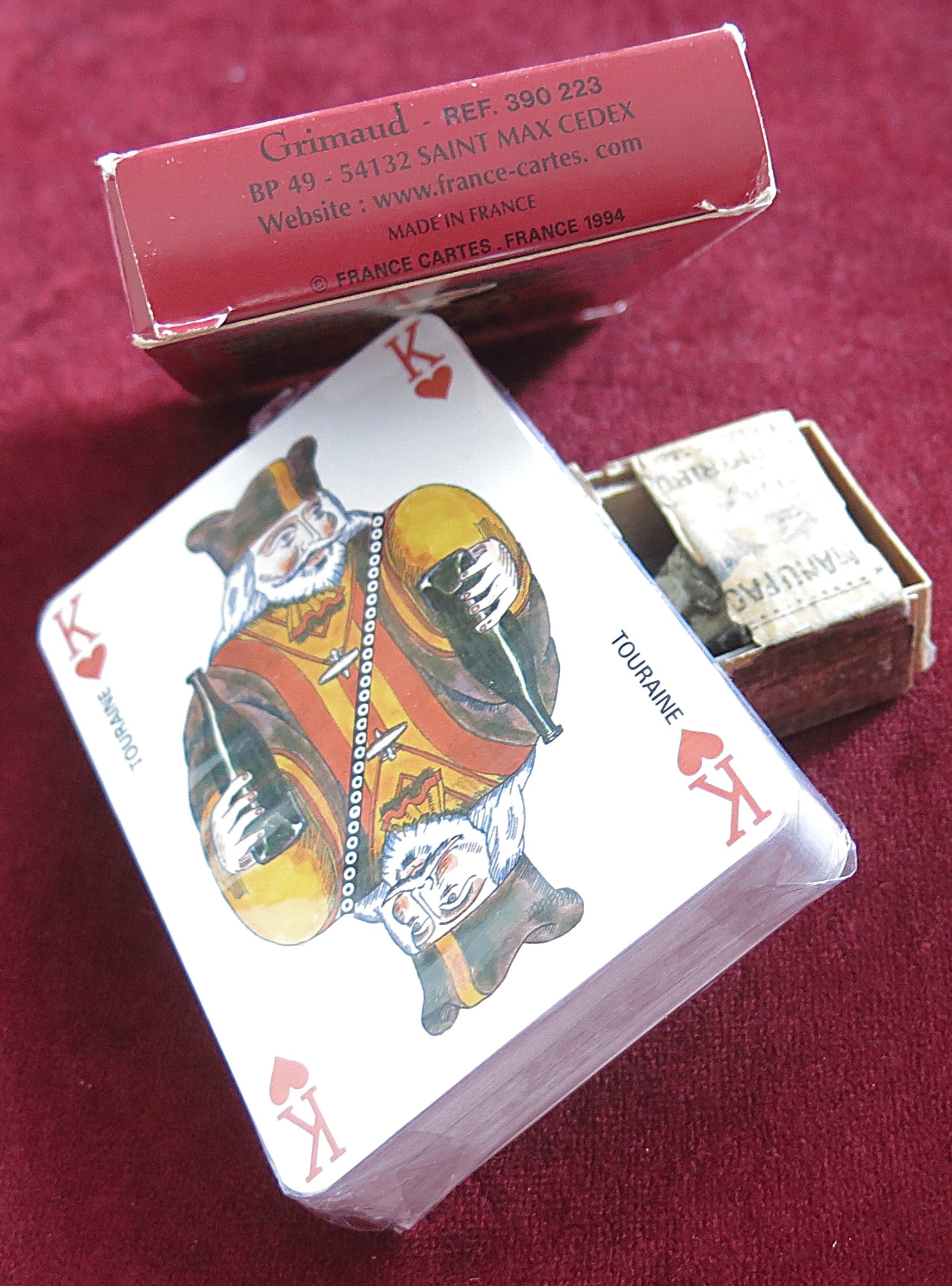 Cartes à jouer standard à collectionner sur les vins français - Jeu de cartes sur les vins français