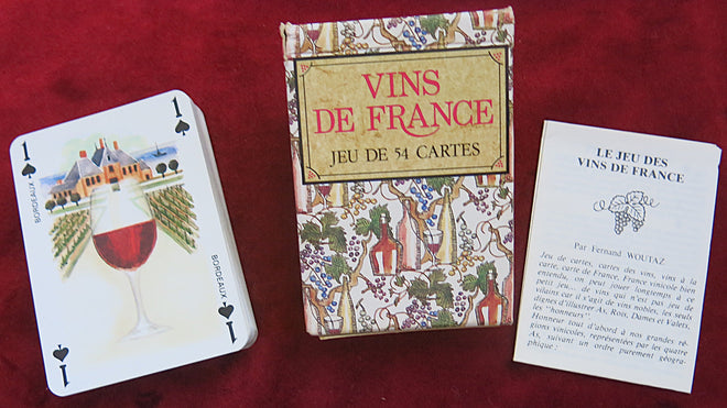 "French wines" Collectible Non-standard playing cards