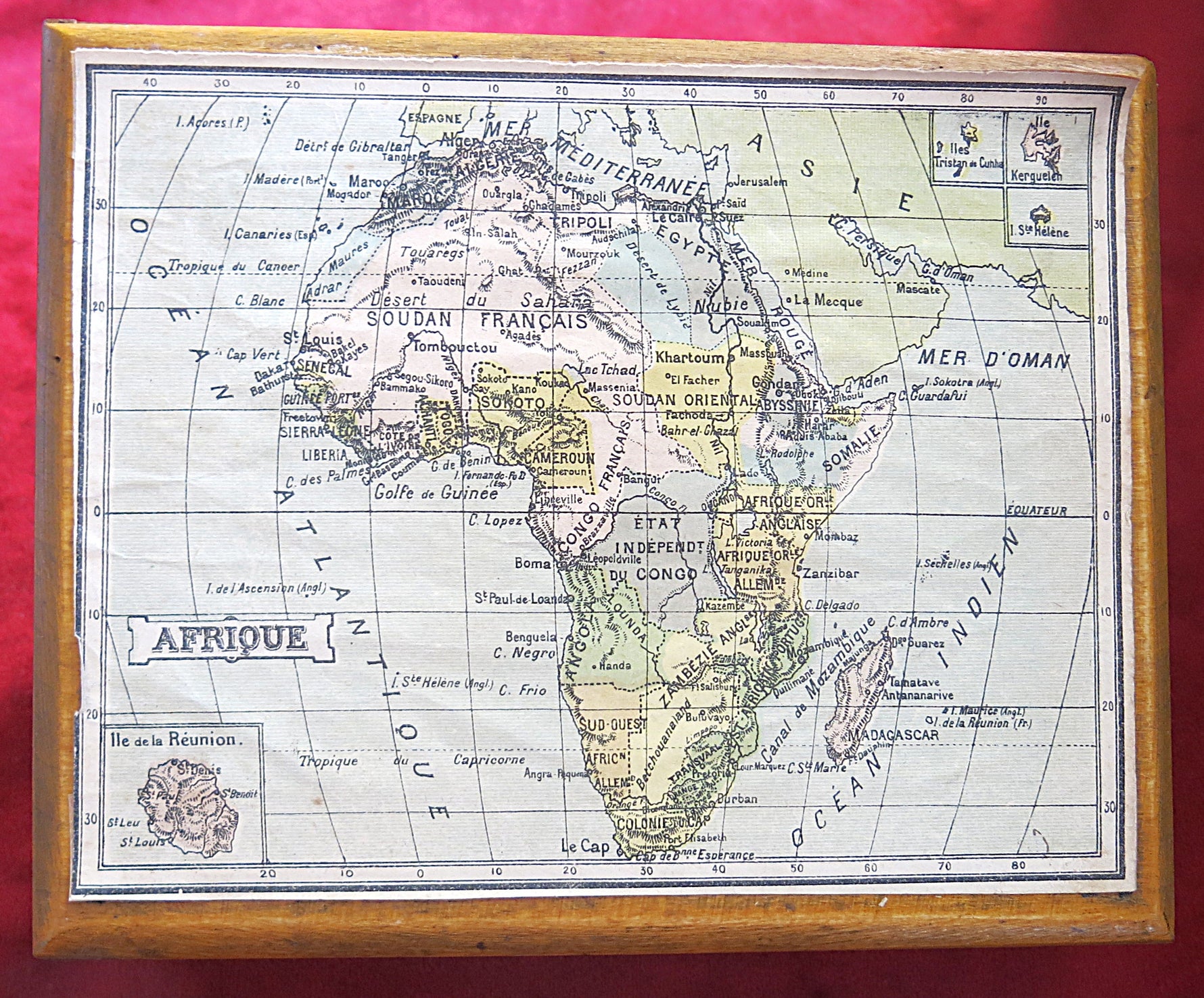 Rare French Cartographical Wooden Cube Puzzle – J.L. Jullien – Late 19th century