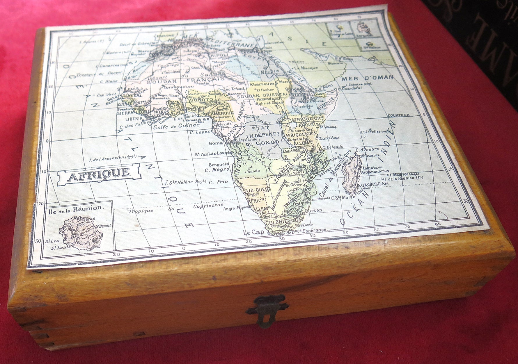 Rare French Cartographical Wooden Cube Puzzle – J.L. Jullien – Late 19th century