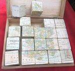 Rare French Cartographical Wooden Cube Puzzle – J.L. Jullien – Late 19th century