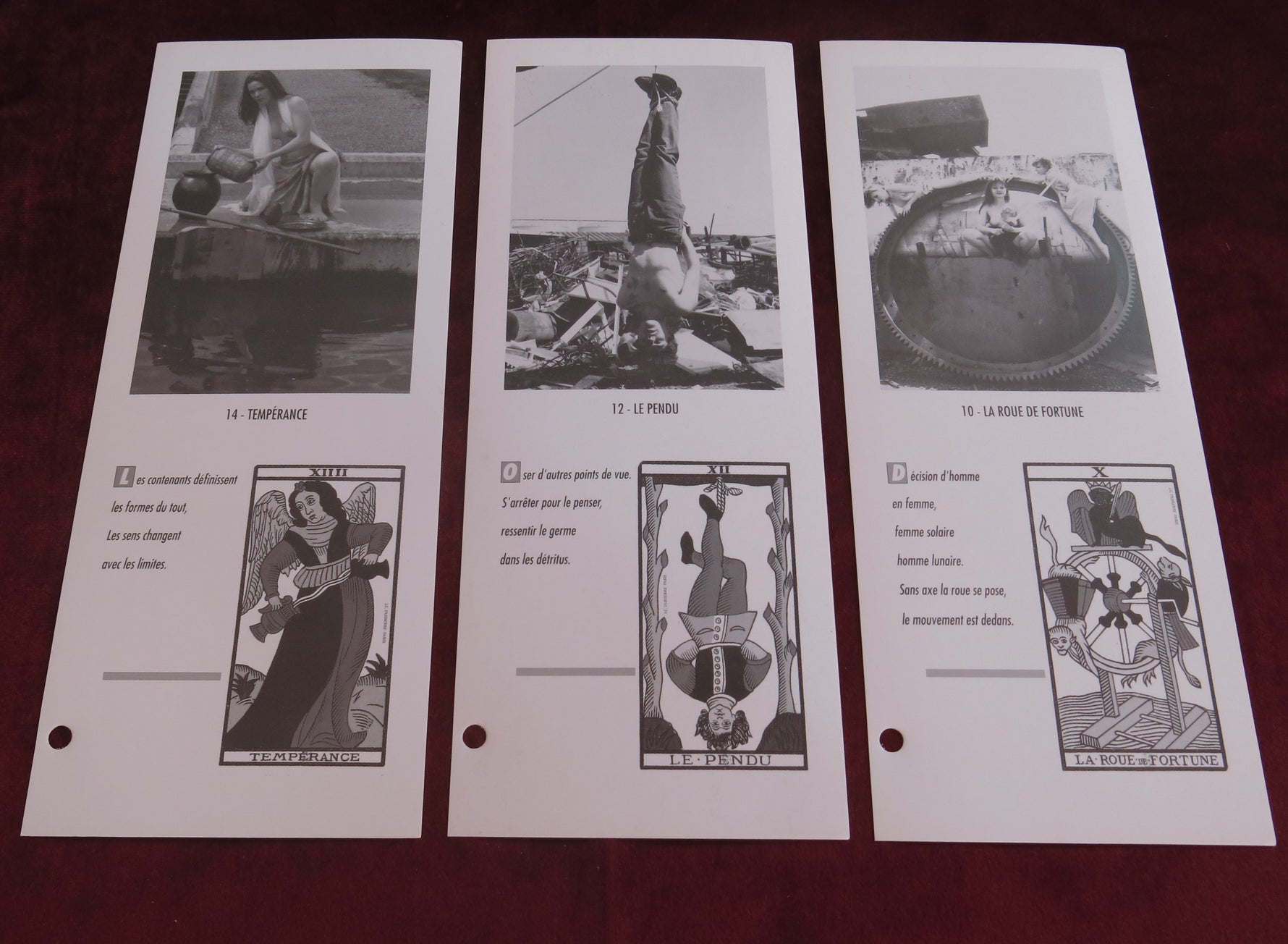 Rare Photography Art Tarot - Drappled and Tattooed 22 Souls tarot -  22 âmes Drappées Tatouées