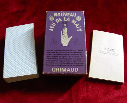 1966 Palmistry tarot - Grimaud Edition  - Jeu de la Main