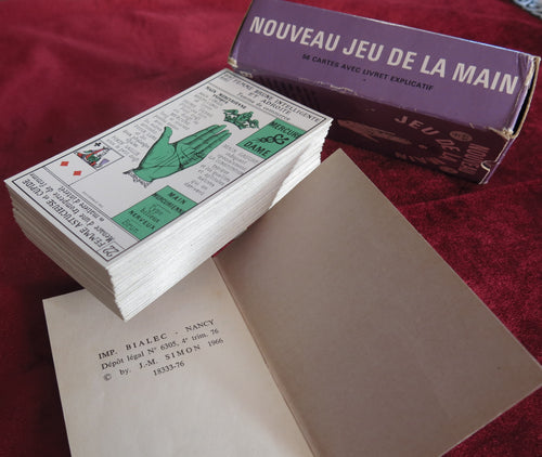 1966 Palmistry tarot - Grimaud Edition  - Jeu de la Main