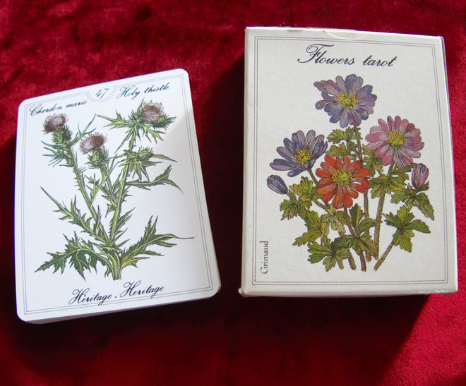 Flowers Tarot 1989 Grimaud - Hard to find Tarot des Fleurs