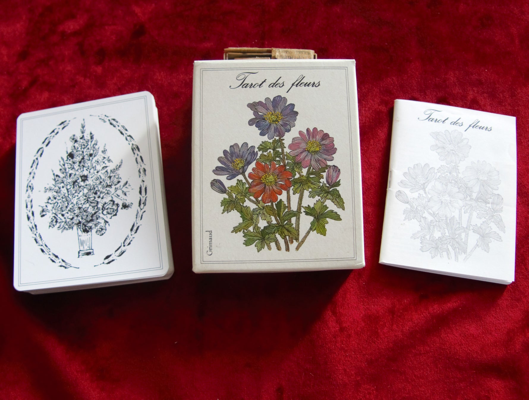 Flowers Tarot – 1989  Botanical Deck (Grimaud) - Highly collectible French vintage deck